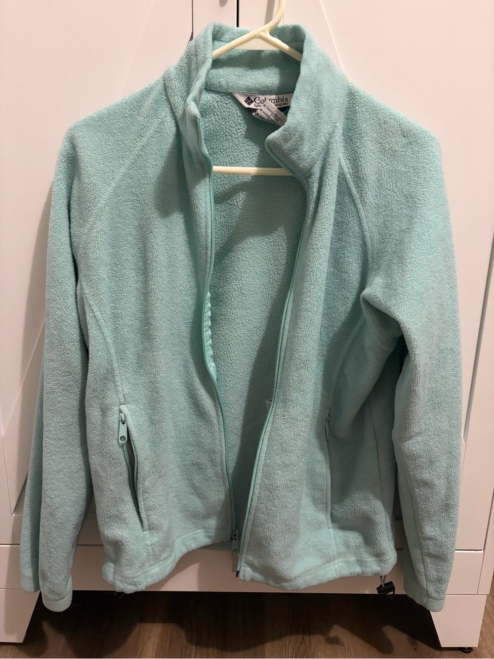 Columbia Women's Mint Green Teddy Fleece Jacket
